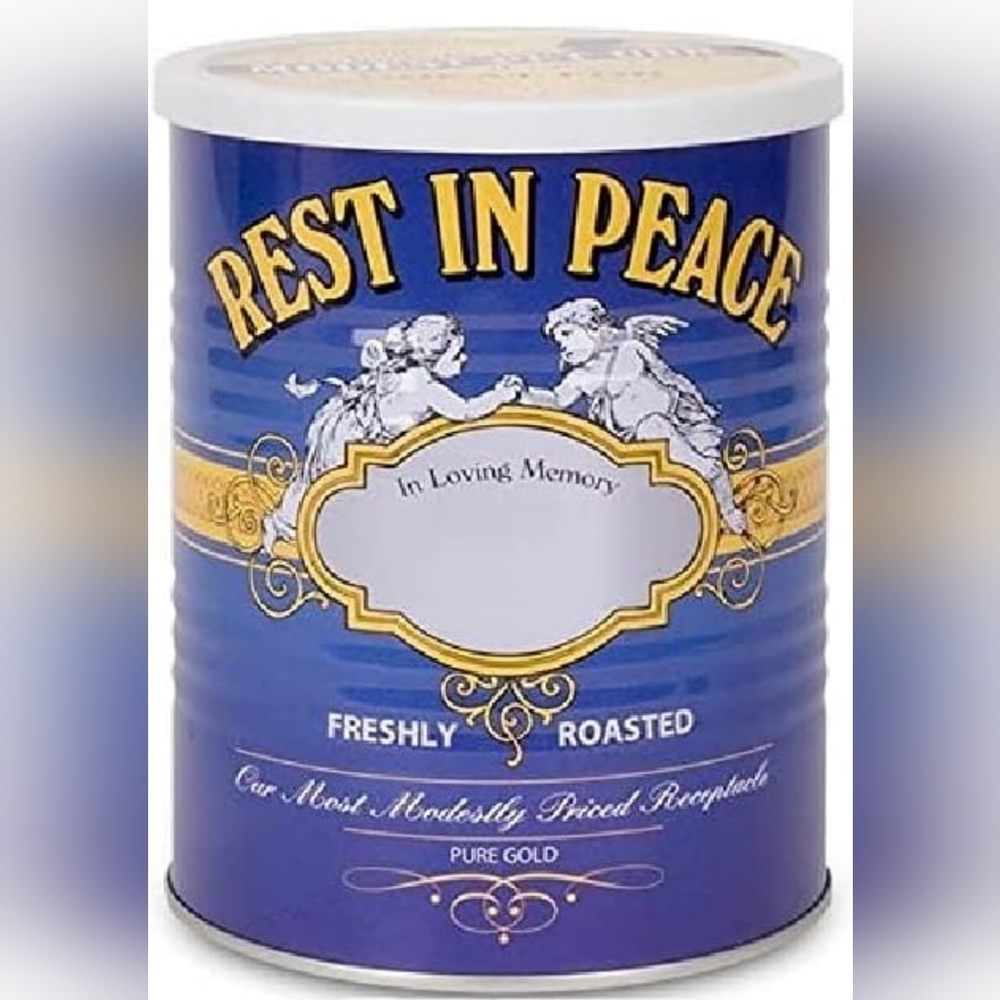 New Little Undertaker's Modest Pet Urn Coffee Can